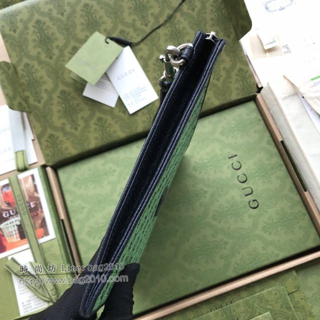Gucci原厂皮包包 古驰男女520GG印花拉链手拿包 657581  gdj1725